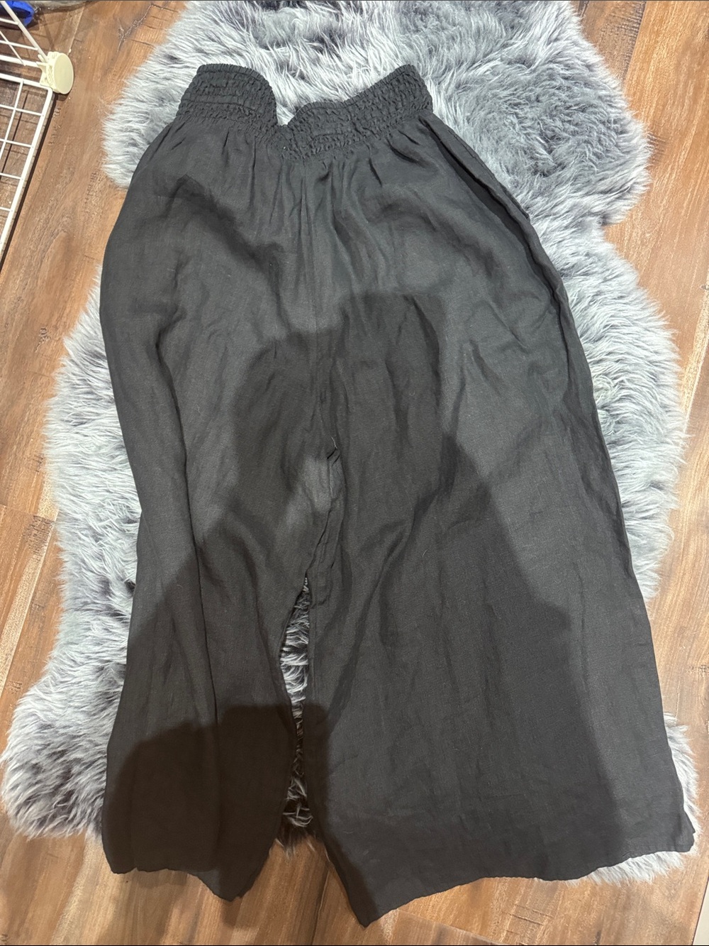 Wilfred Black 100% Linen Wide Pants - Picture 8 of 9